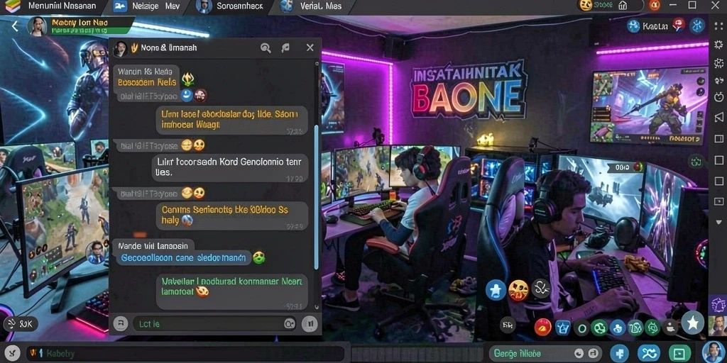 remi101 - Fitur interaksi dengan pemain lain melalui chat.